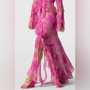 The Wolf Gang Rhapsody Maxi Skirt Women’s Size Small Candy Haze Pink